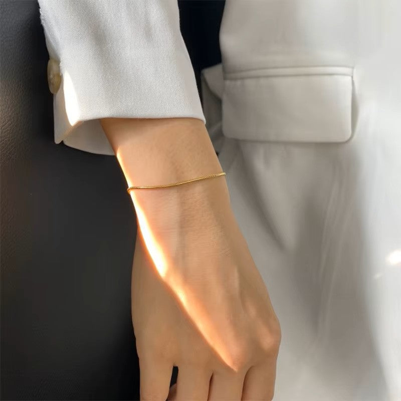 Minimalist Snake Chain Bracelets for Women