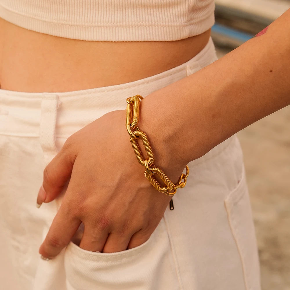 Bulky Link Chain Bracelet