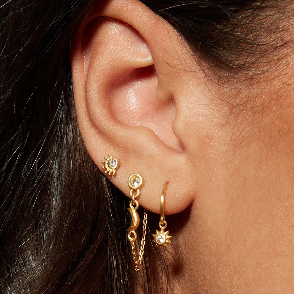 Sun and Moon Earrings