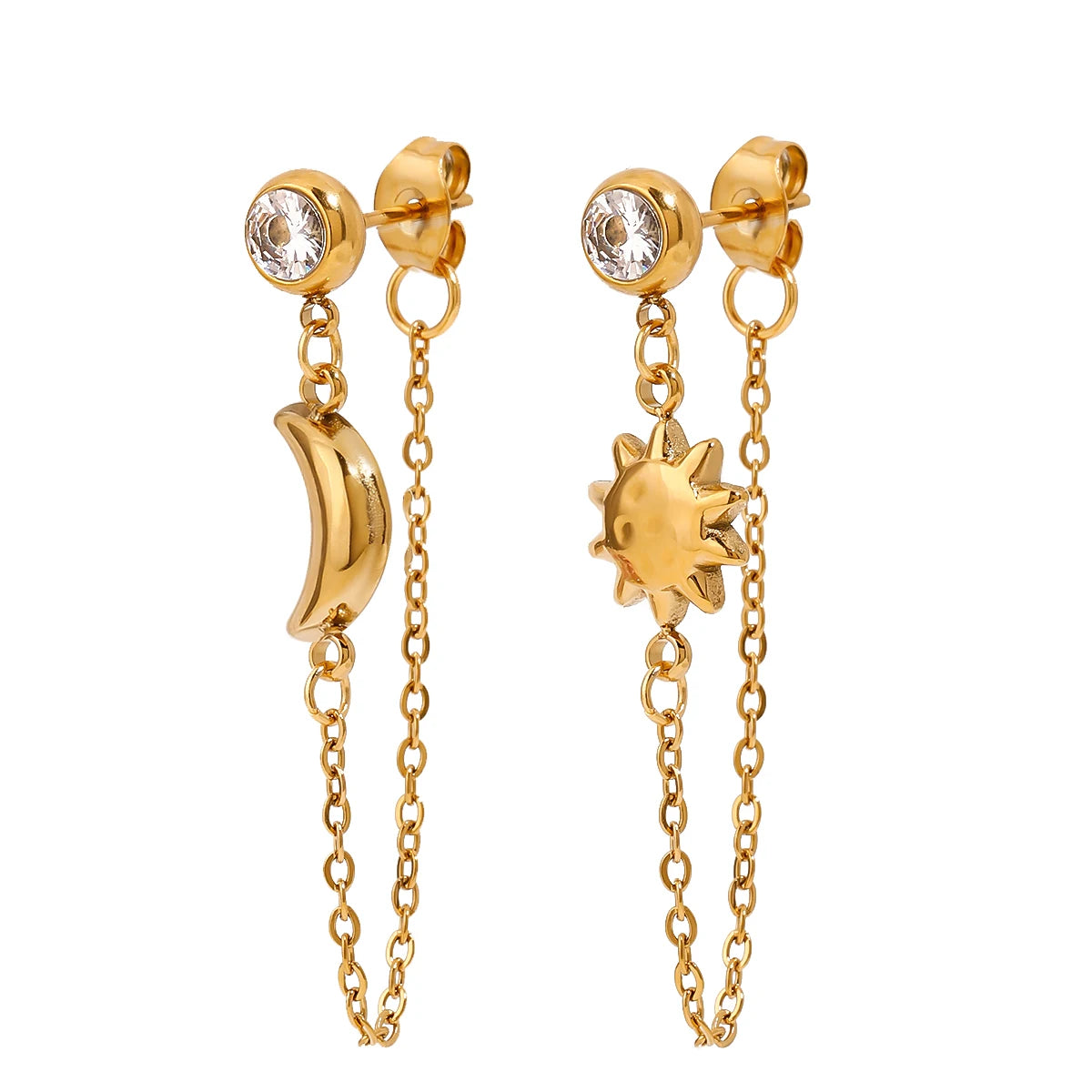 Sun and Moon Earrings