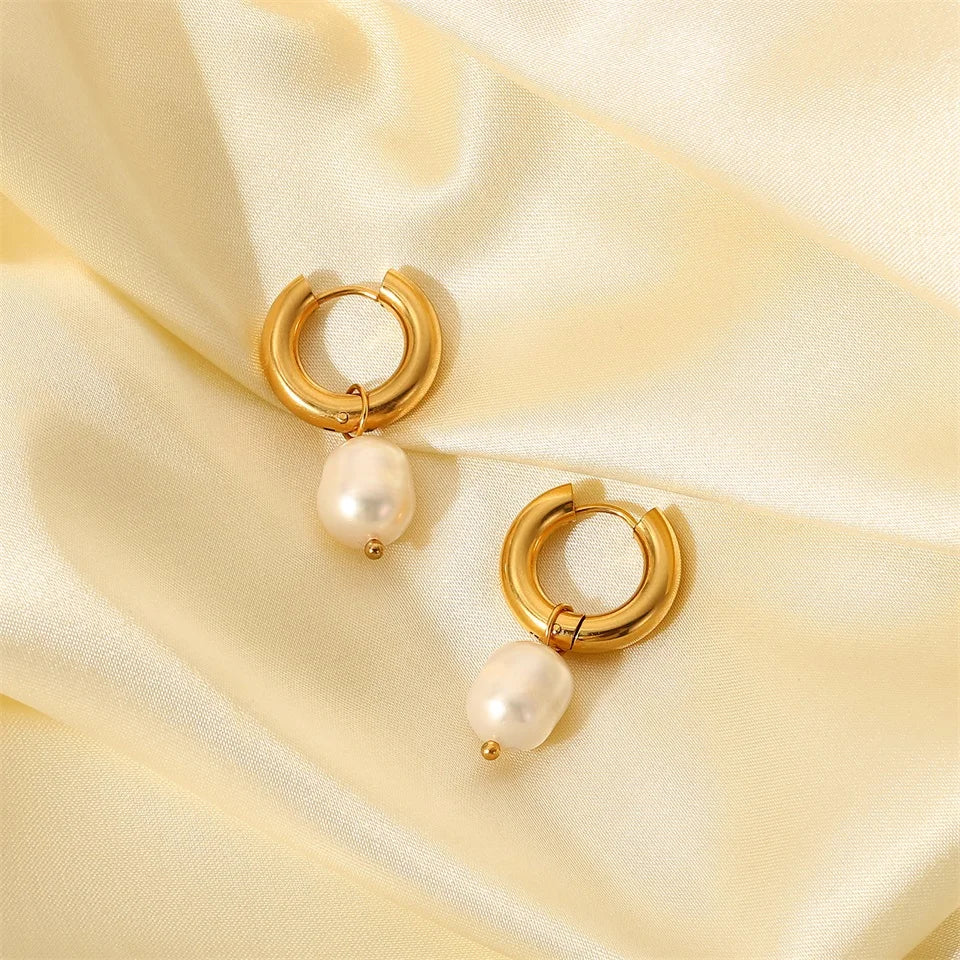 Freshwater Pearls Drop Earrings
