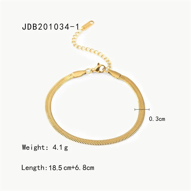 Minimalist Snake Chain Bracelets for Women