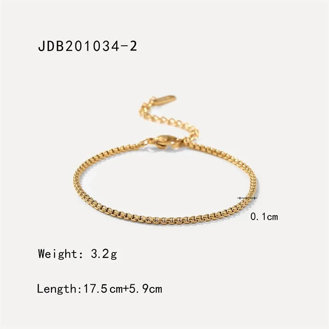Minimalist Snake Chain Bracelets for Women