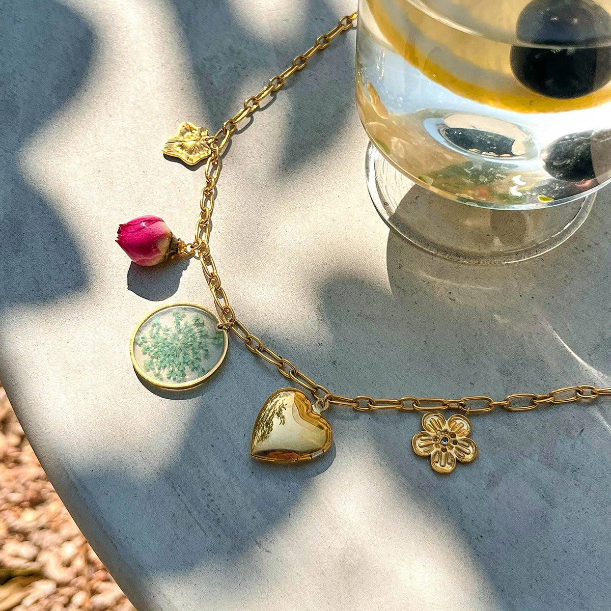 Summer Nature Charm Necklace