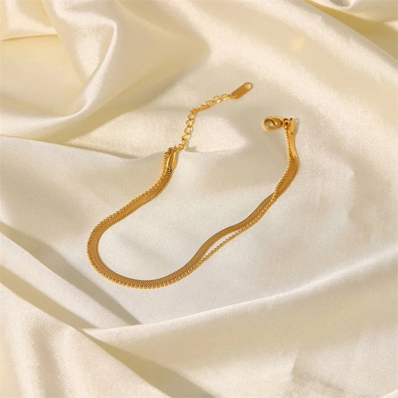 Minimalist Layered Anklet