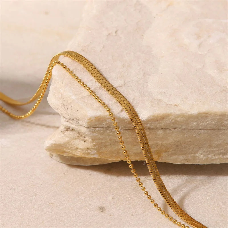 Minimalist Layered Anklet