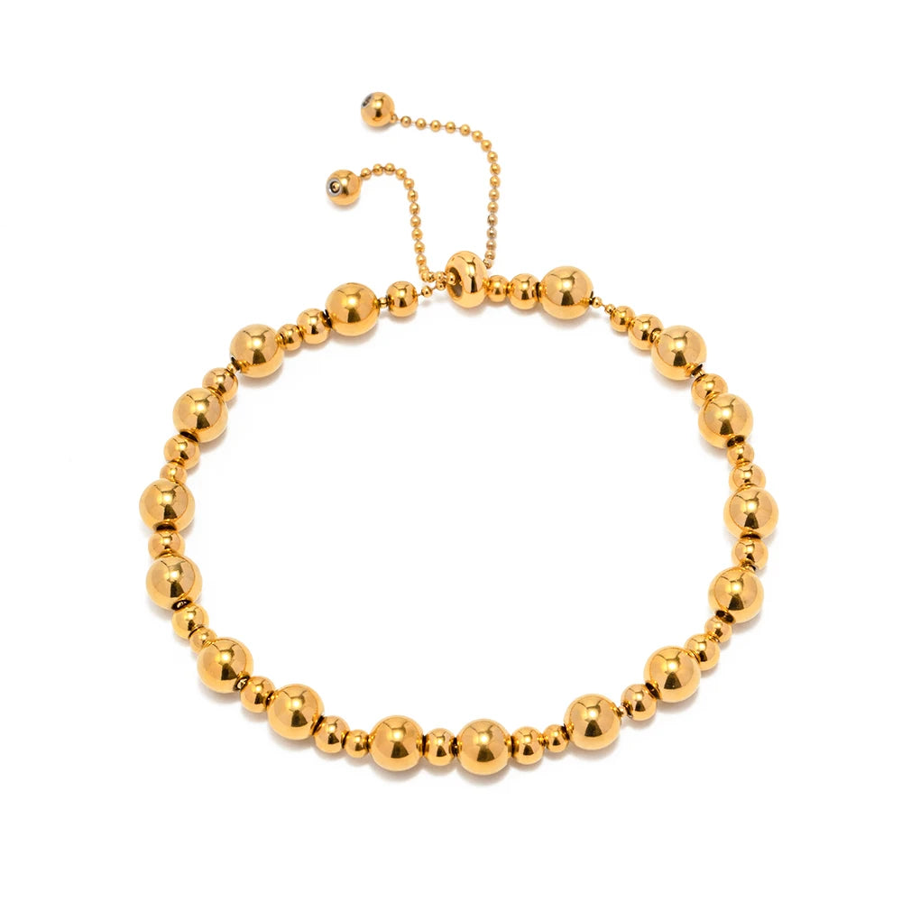Beaded Chain Slider Bracelet