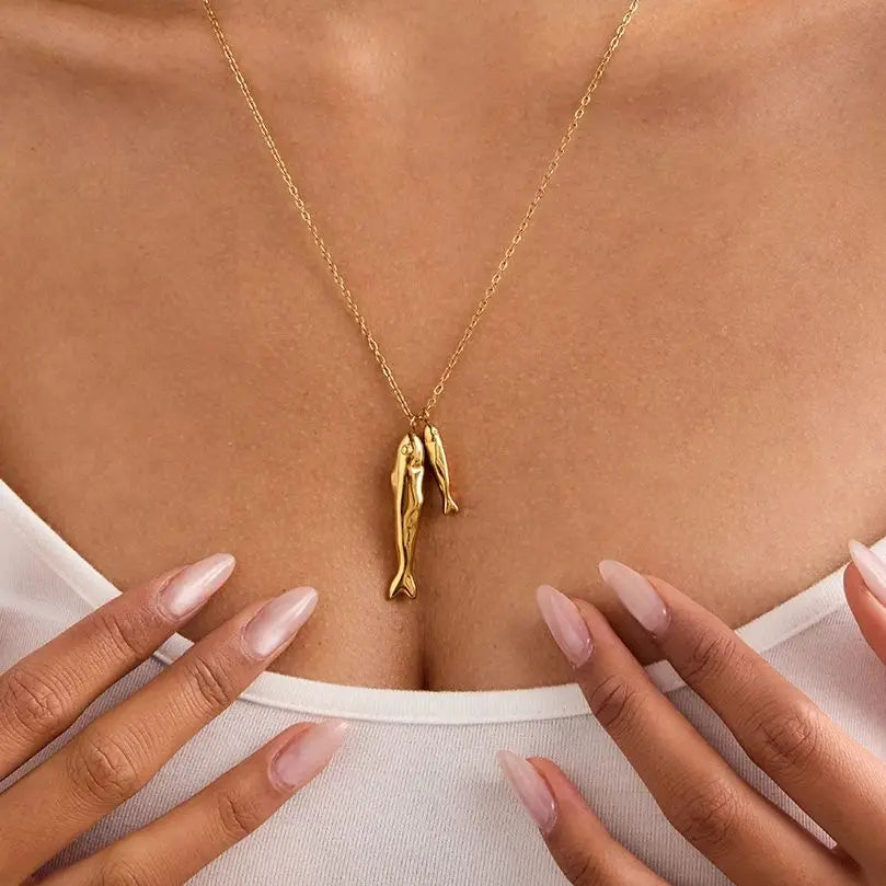 Lucky Two Fish Necklace