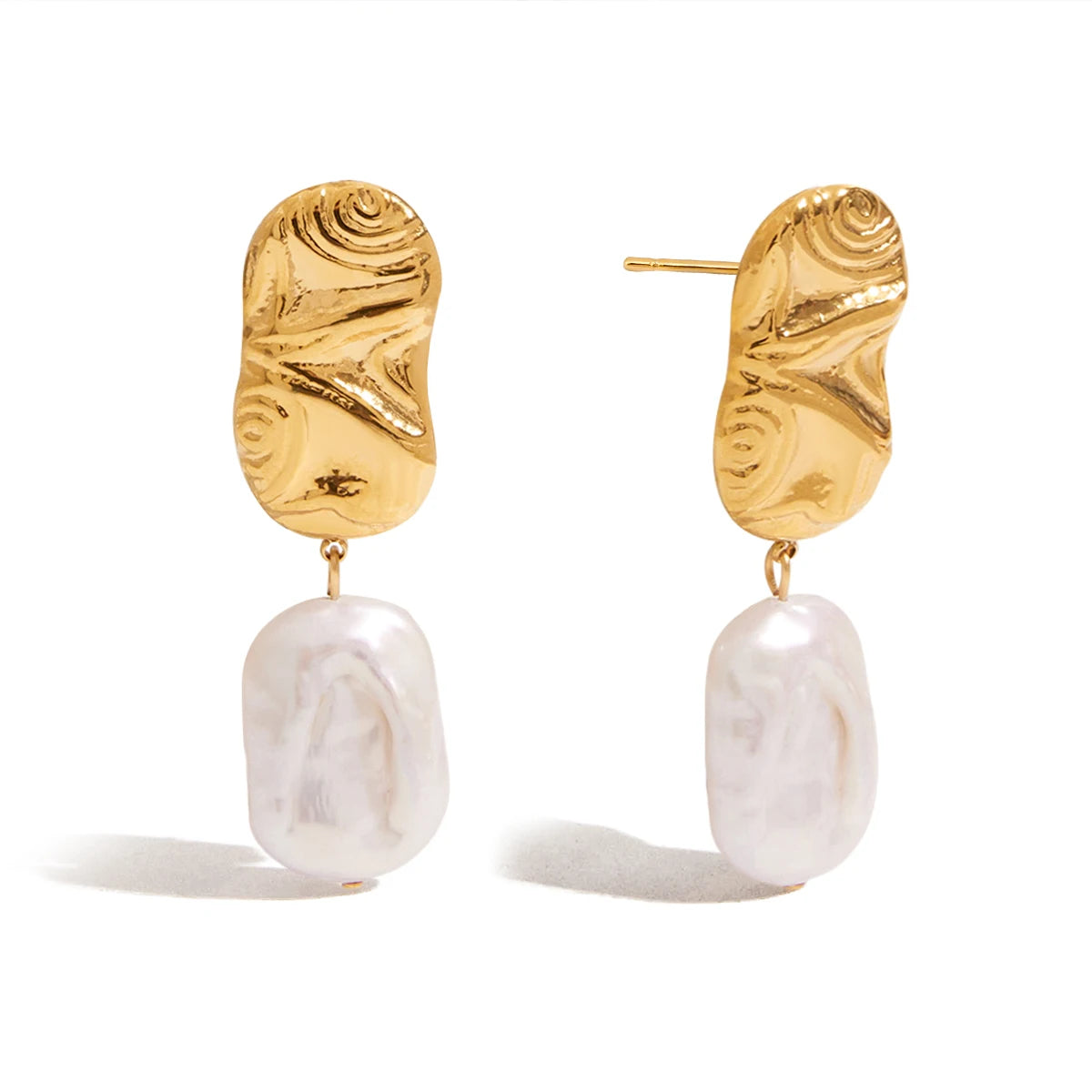 Authentic Pearl Drop Dangle Earrings