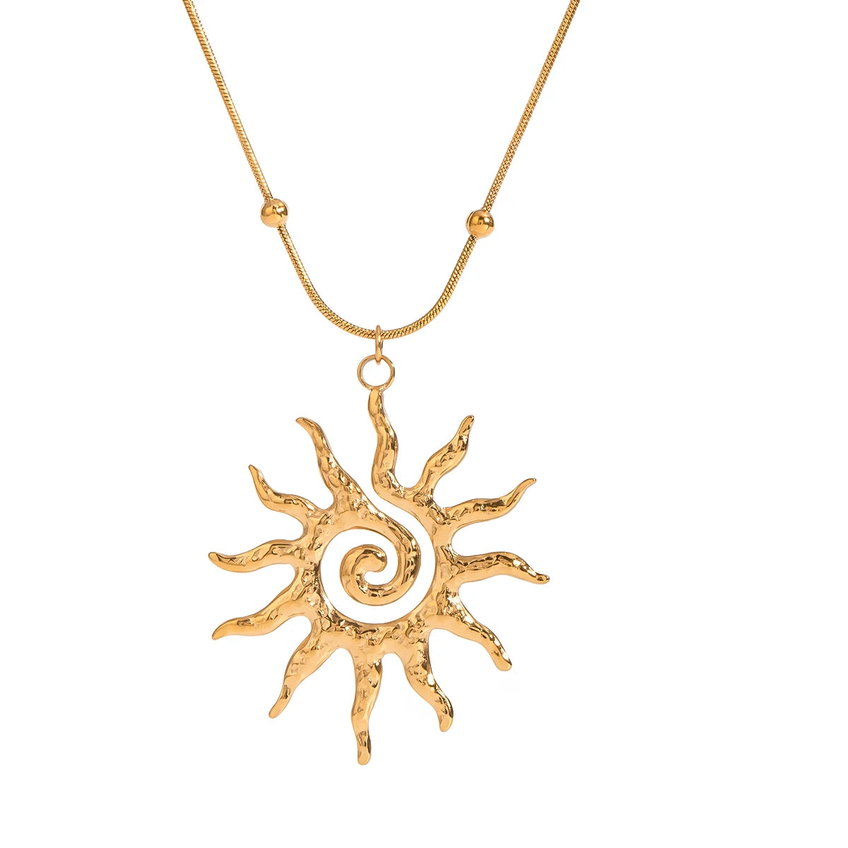 Spiraling Sun Pendant