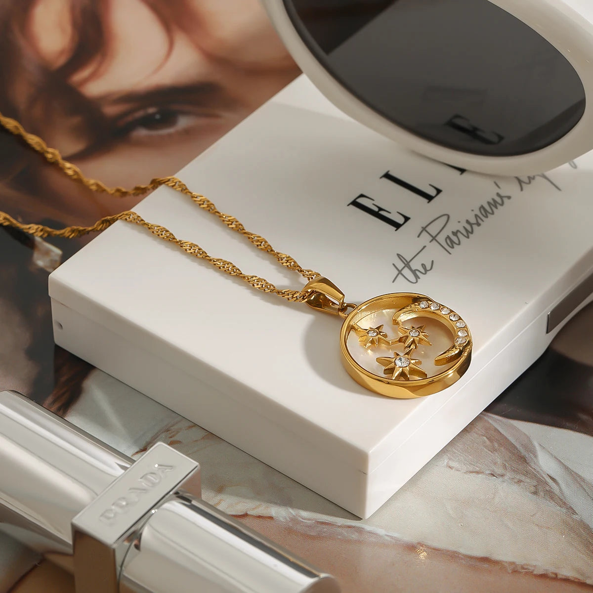 Star Moon Celestial Pendant