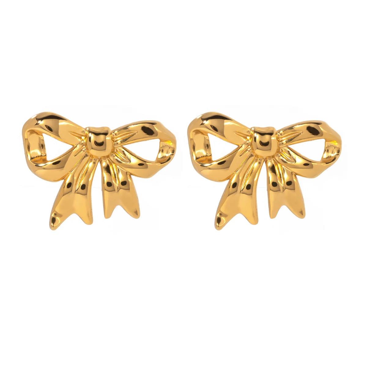 Tie Bow Stud Earrings