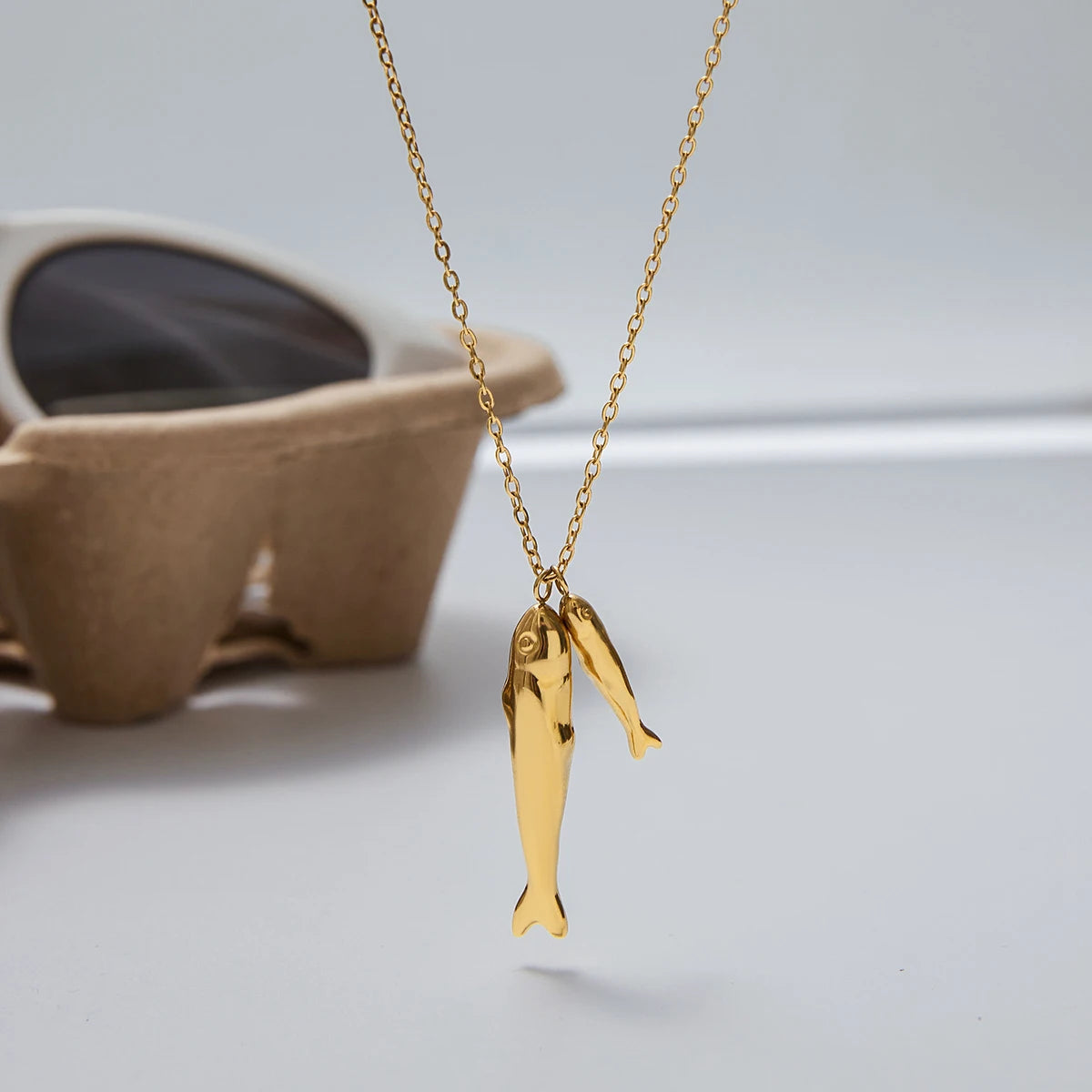 Lucky Two Fish Necklace