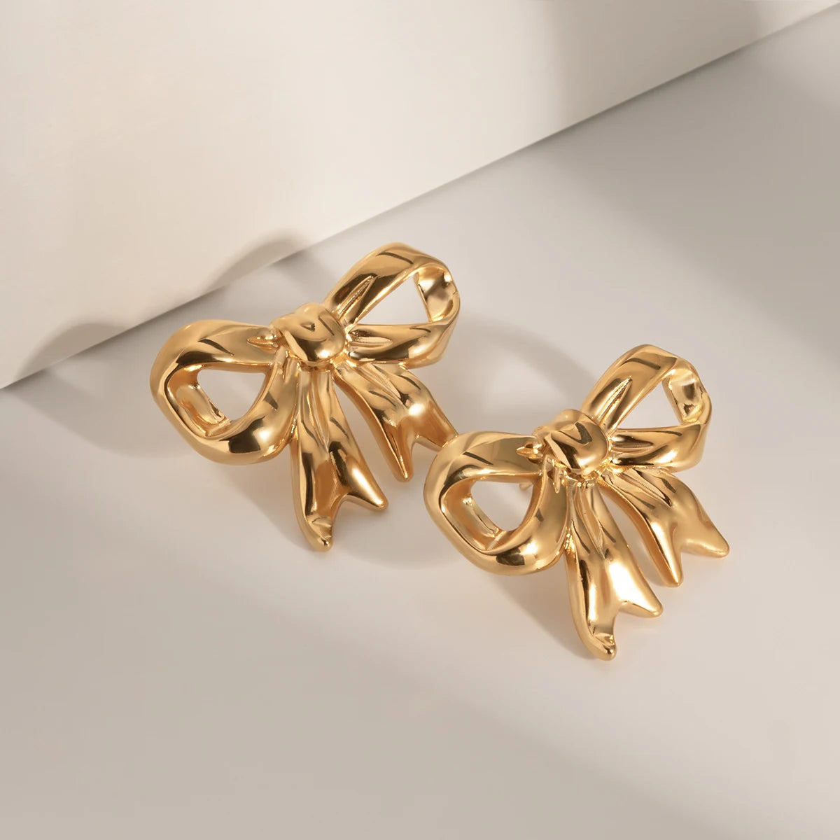 Tie Bow Stud Earrings