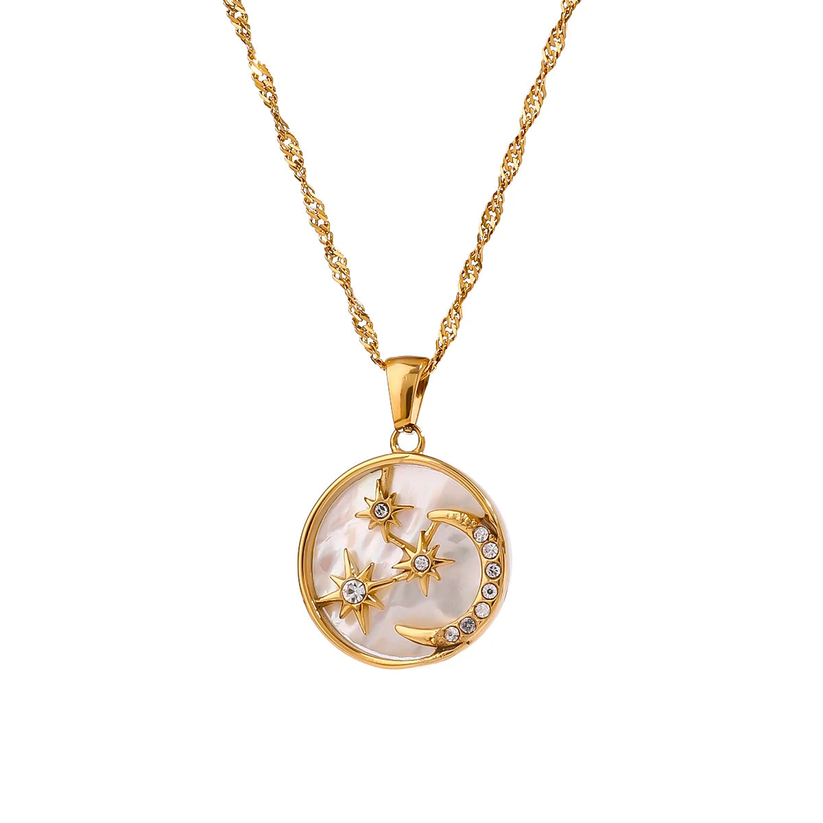 Star Moon Celestial Pendant
