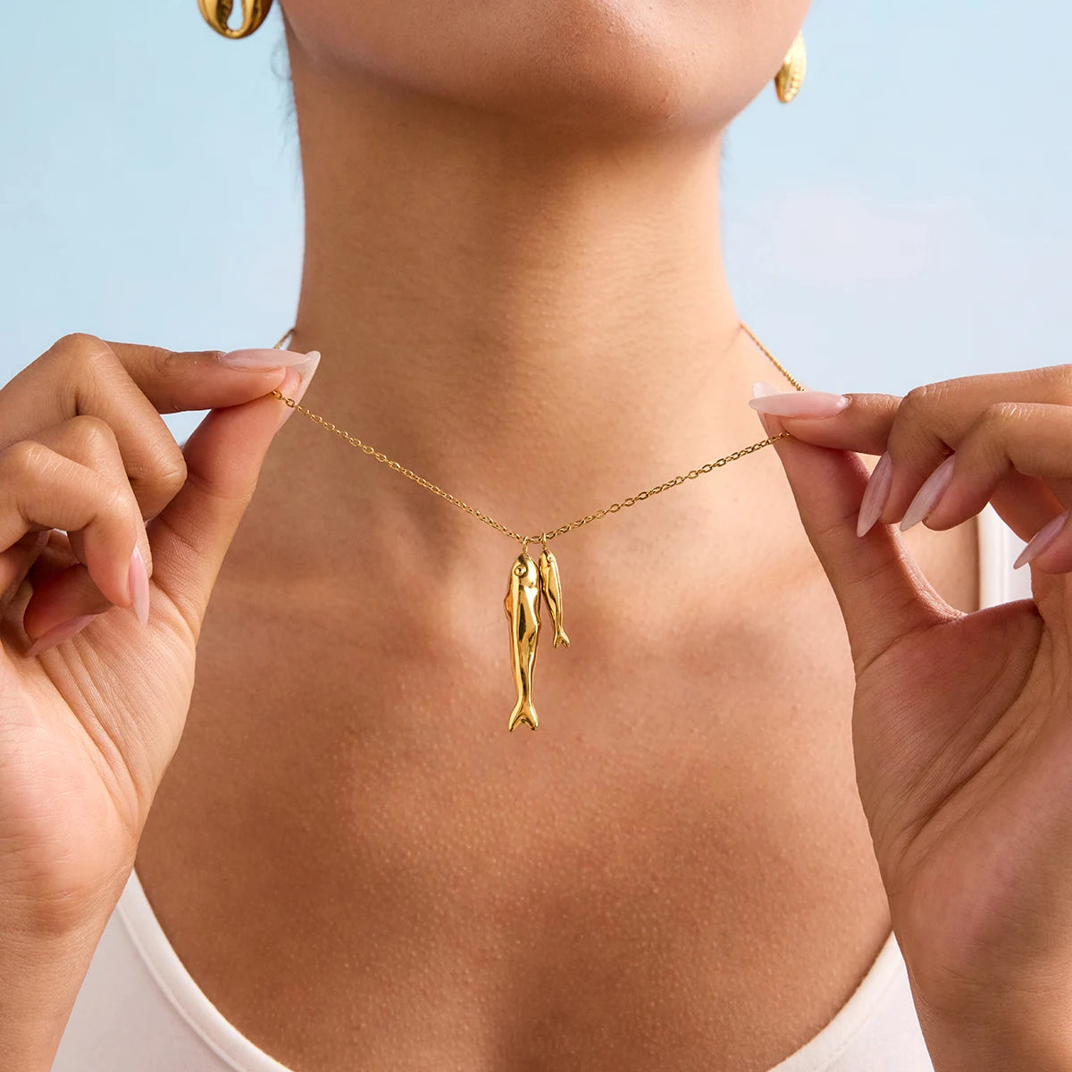 Lucky Two Fish Necklace