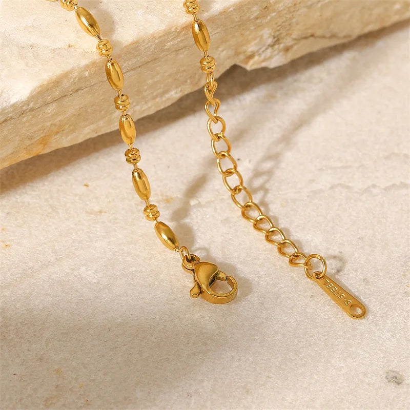 Minimalist Gold Beaded Bracelet