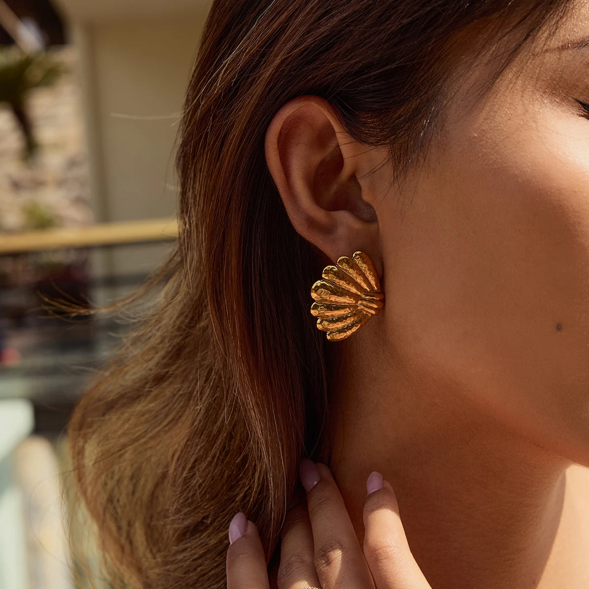 Beach Shells Stud Earrings