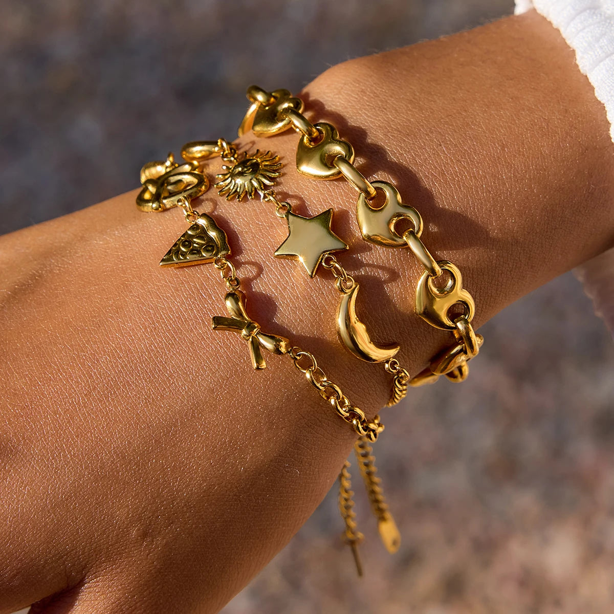 Summer Golden Charm Bracelets