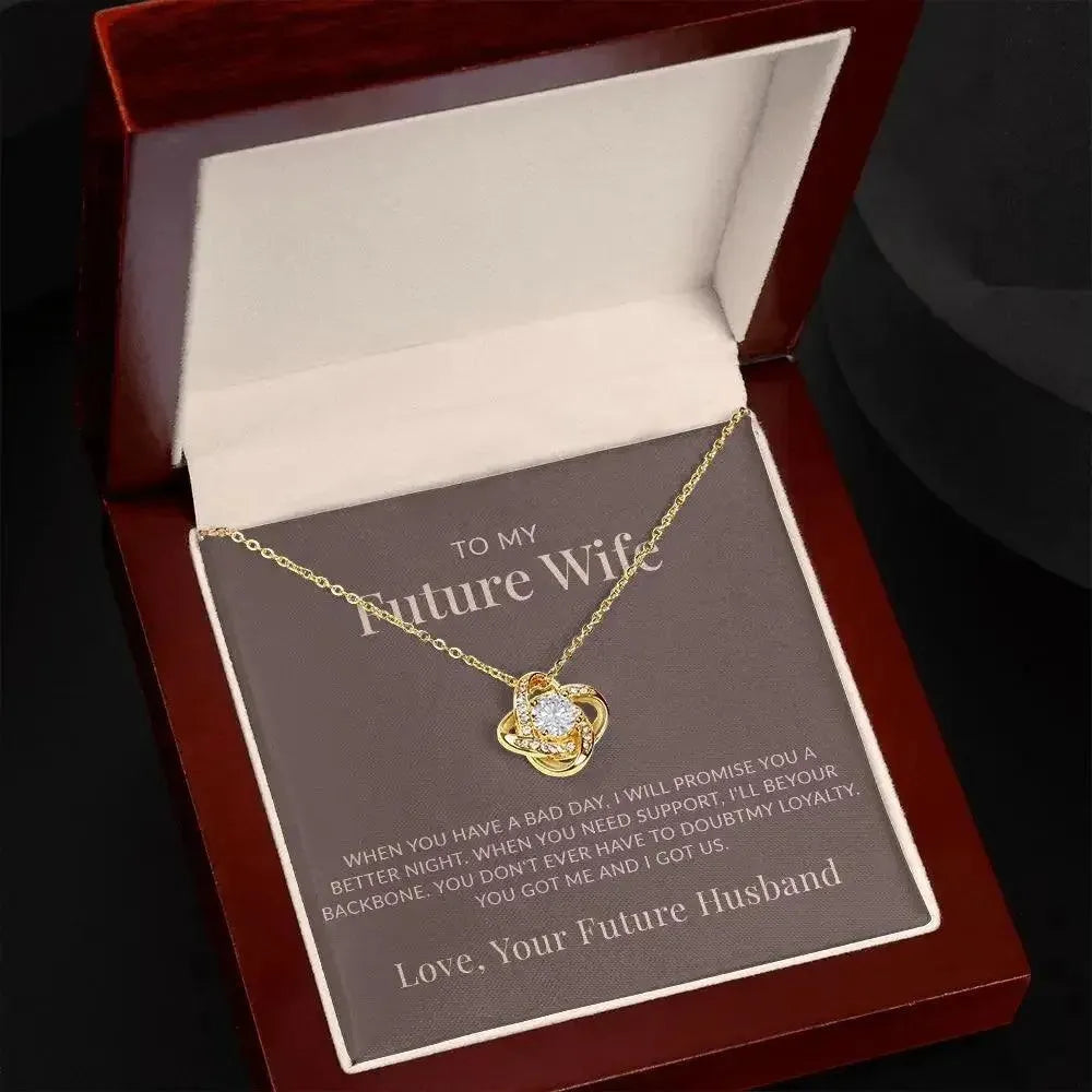 Future épouse - Soyez toujours là - Collier d'engagement