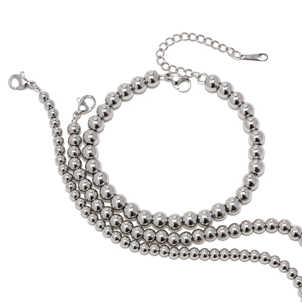 Stainless Steel Bead Bracelet
