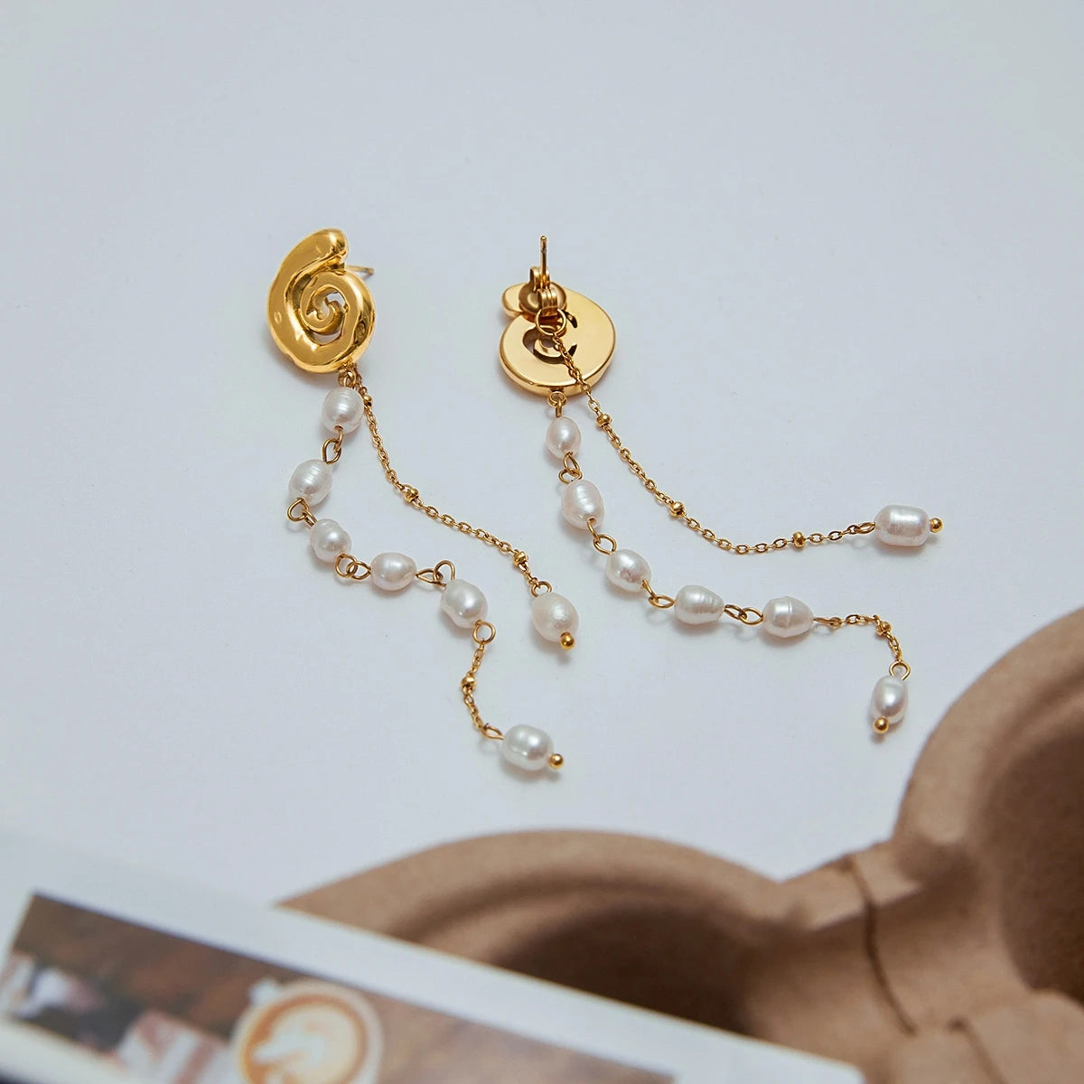 Freshwater Pearls Tassel Earrings