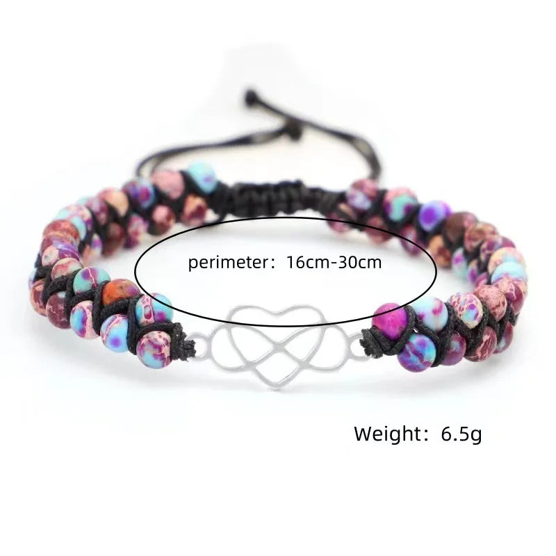 Pulsera de amor "Un pedazo de mi corazón" para nieta - Amor por siempre y para siempre