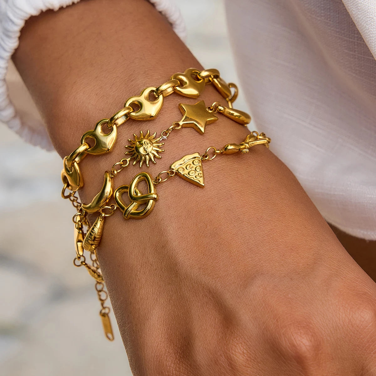 Summer Golden Charm Bracelets