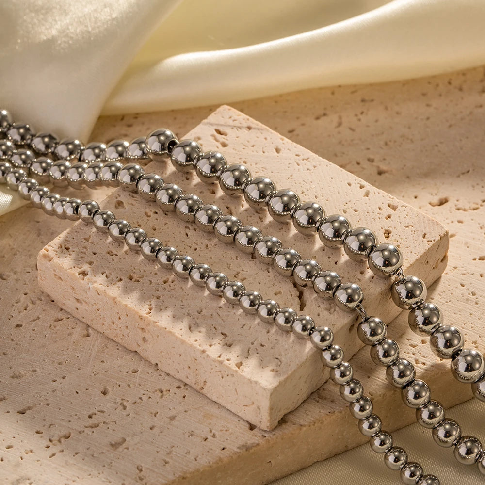 Stainless Steel Bead Bracelet