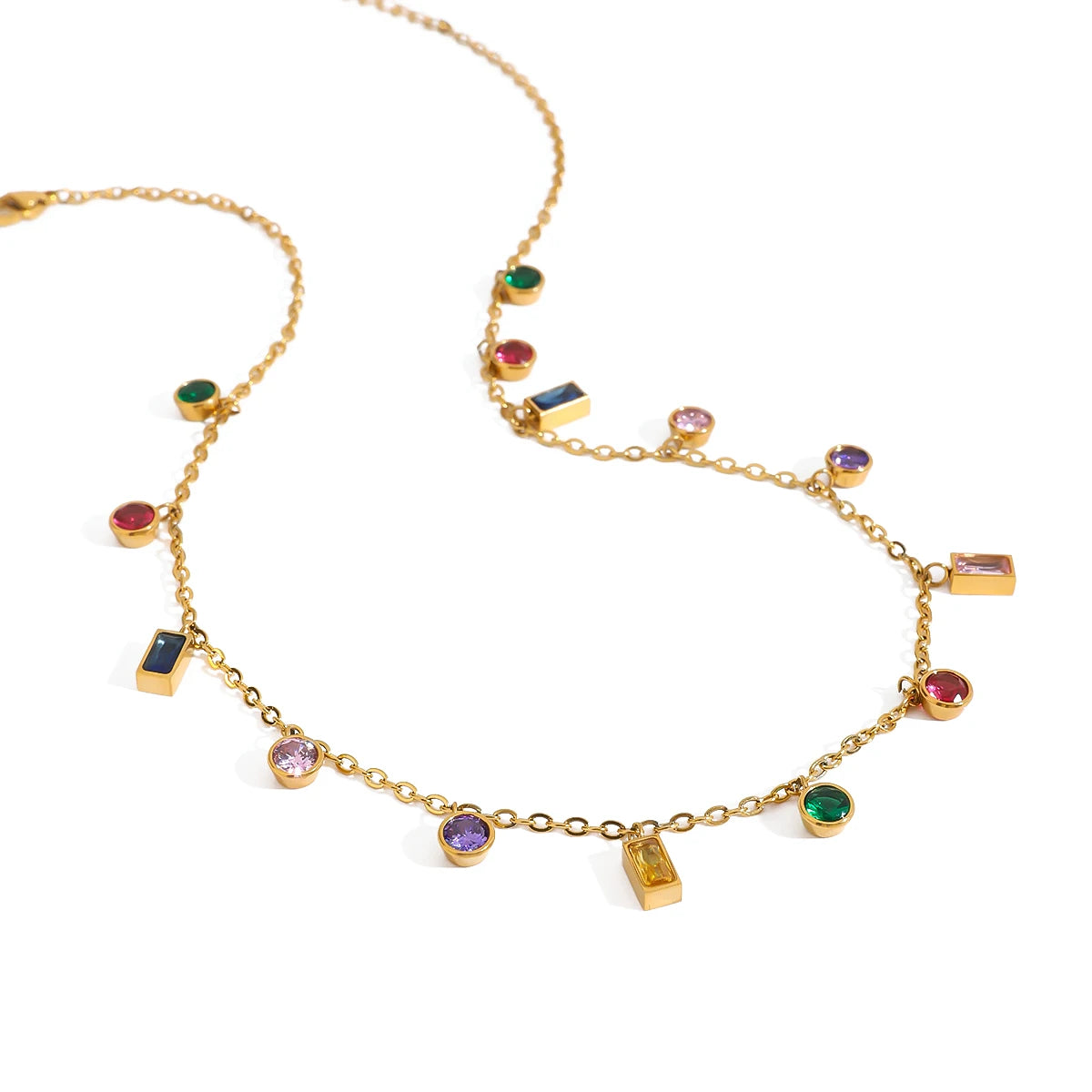Gemstones Charm Necklace