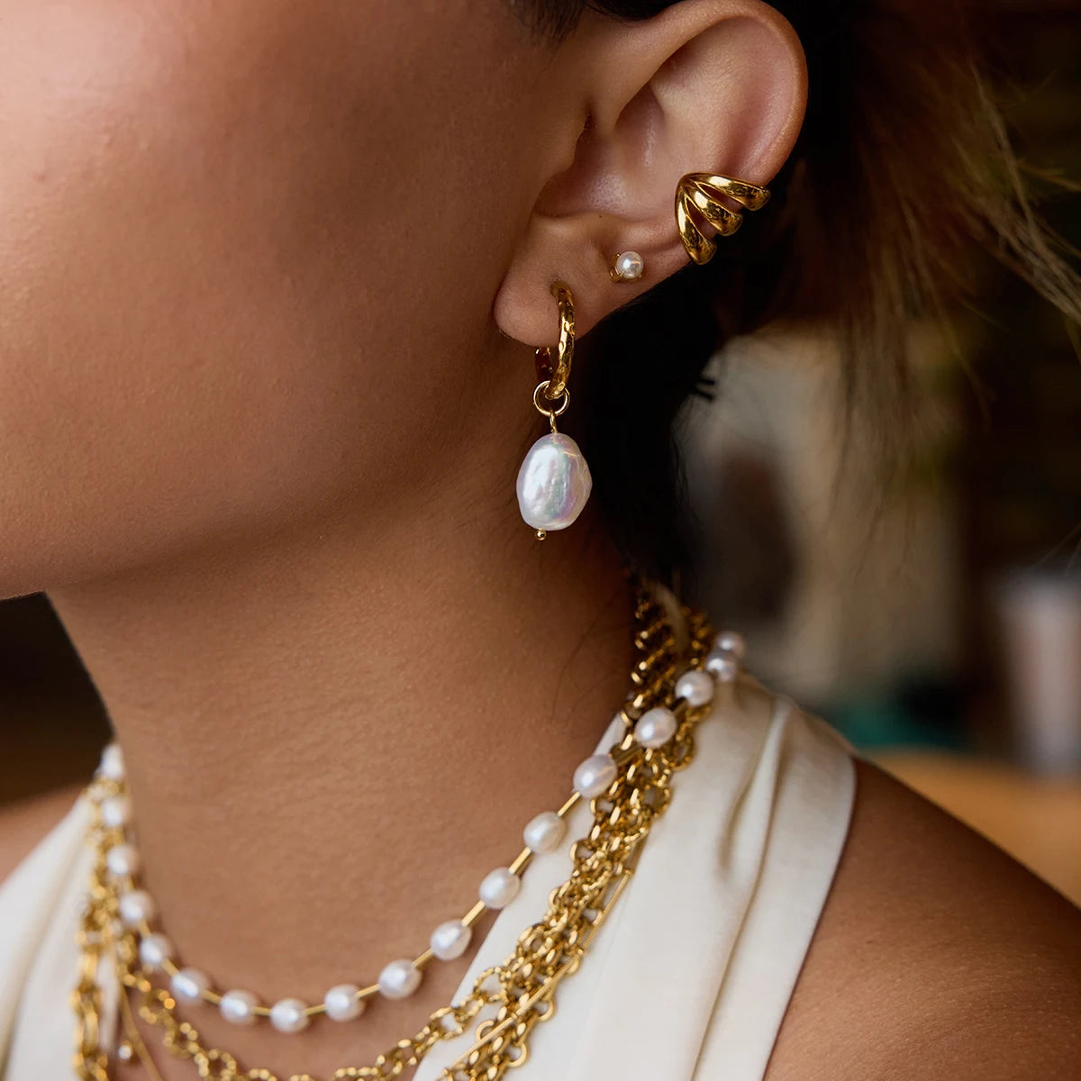 Freshwater Pearls Multiple Earrings