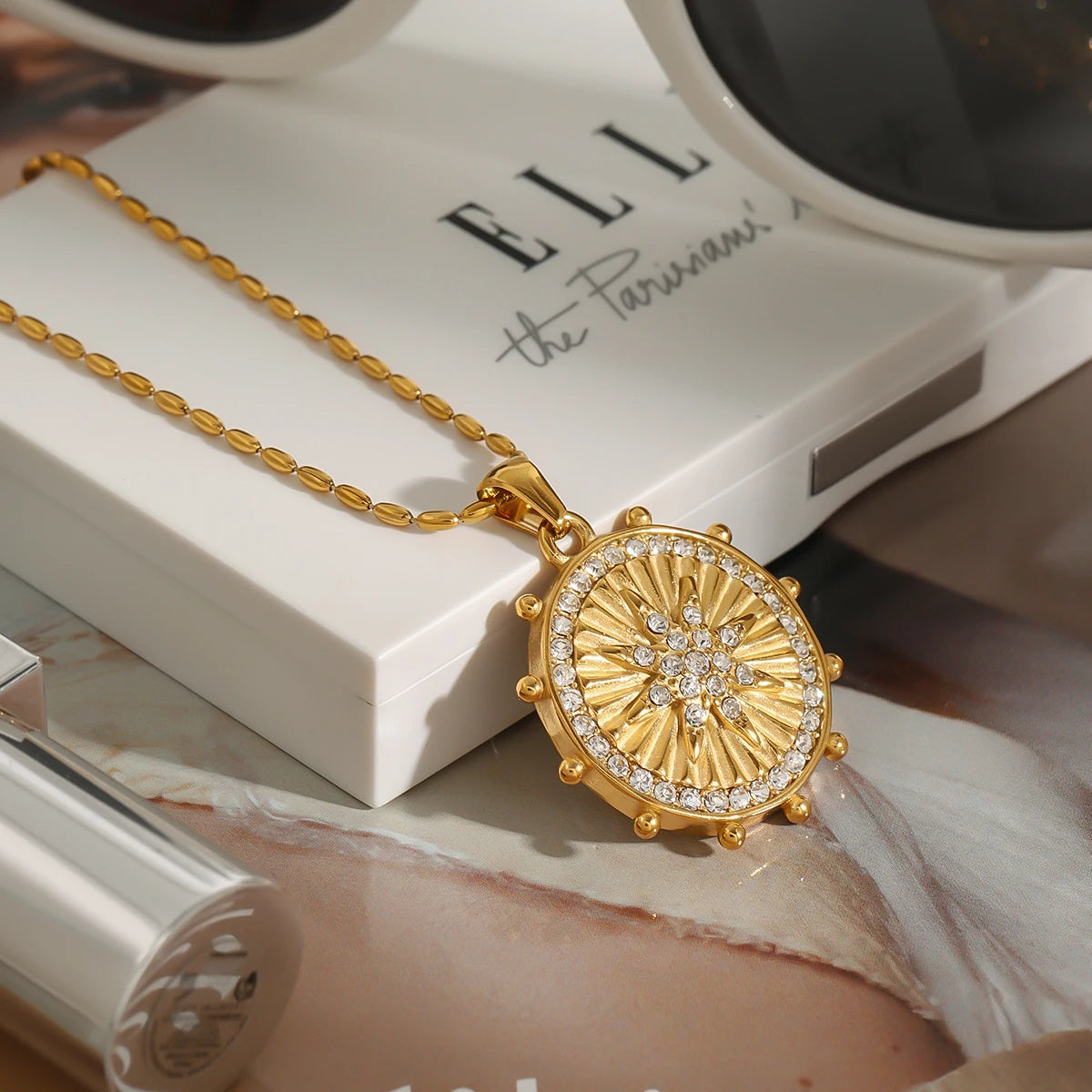 Star Compass Pendant Necklace