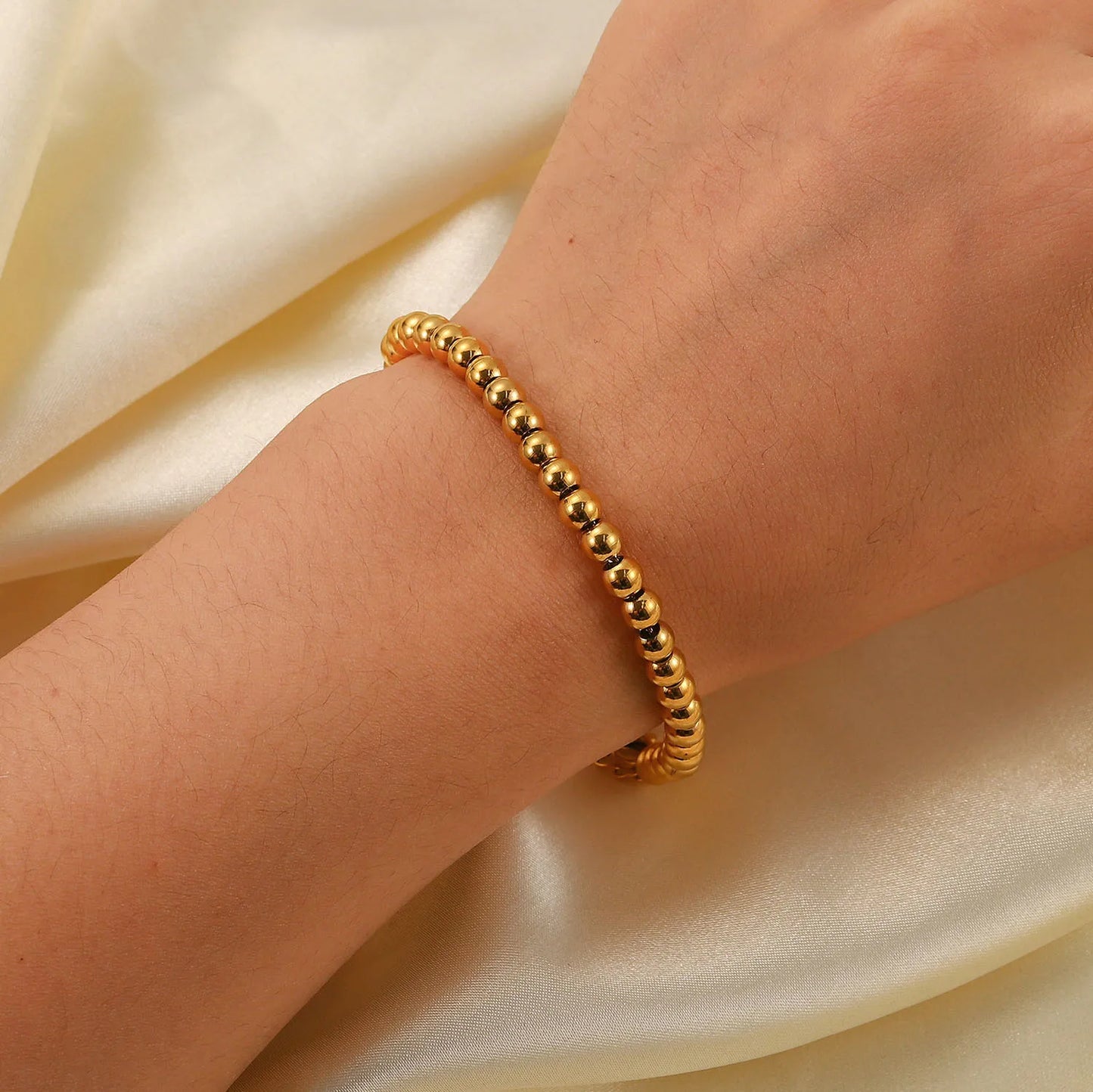 Various 18K Gold Plated Bead Bracelets