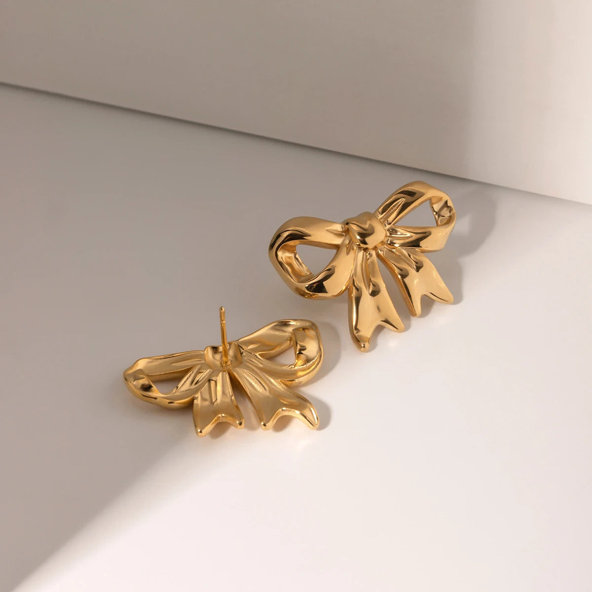 Tie Bow Stud Earrings