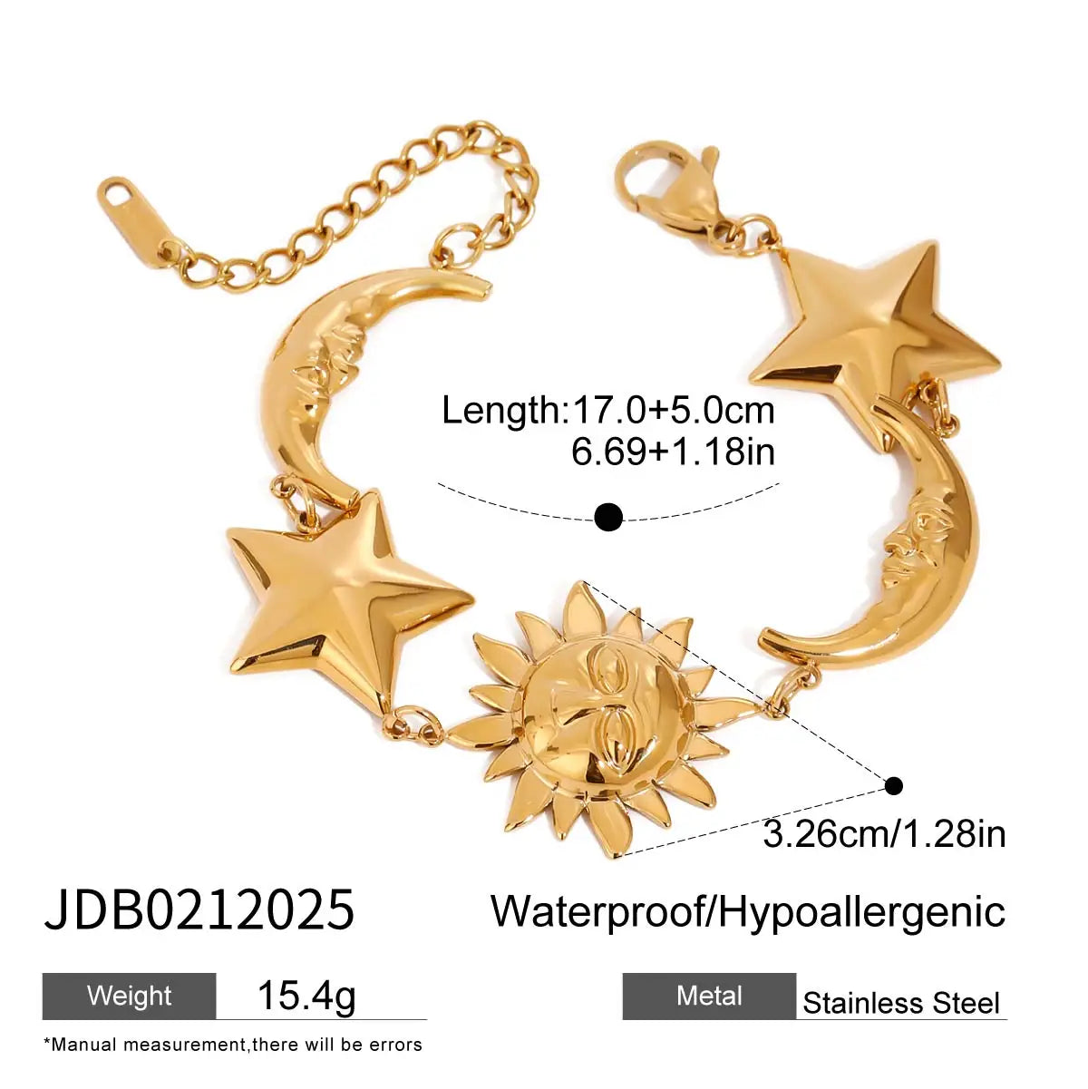 Sun, Moon & Star Charm Bracelets