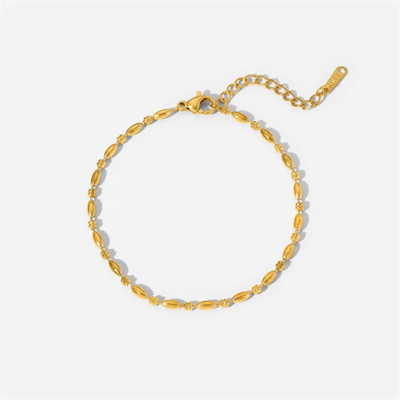 Minimalist Gold Beaded Bracelet
