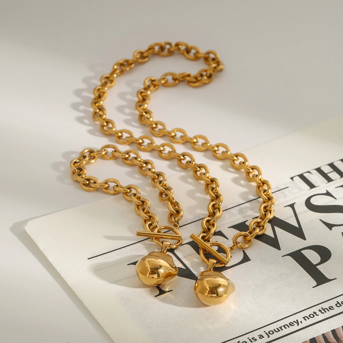 Viral Geometric Necklace & Bracelet Bundle