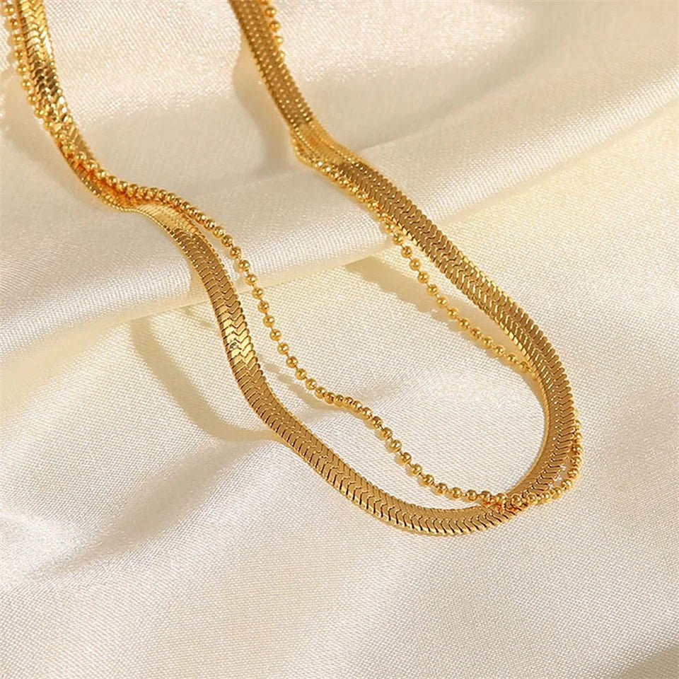 Minimalist Layered Anklet