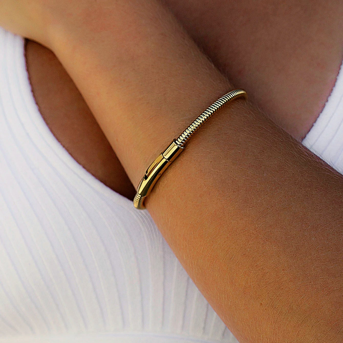 Personalizable Snake Chain Bracelet