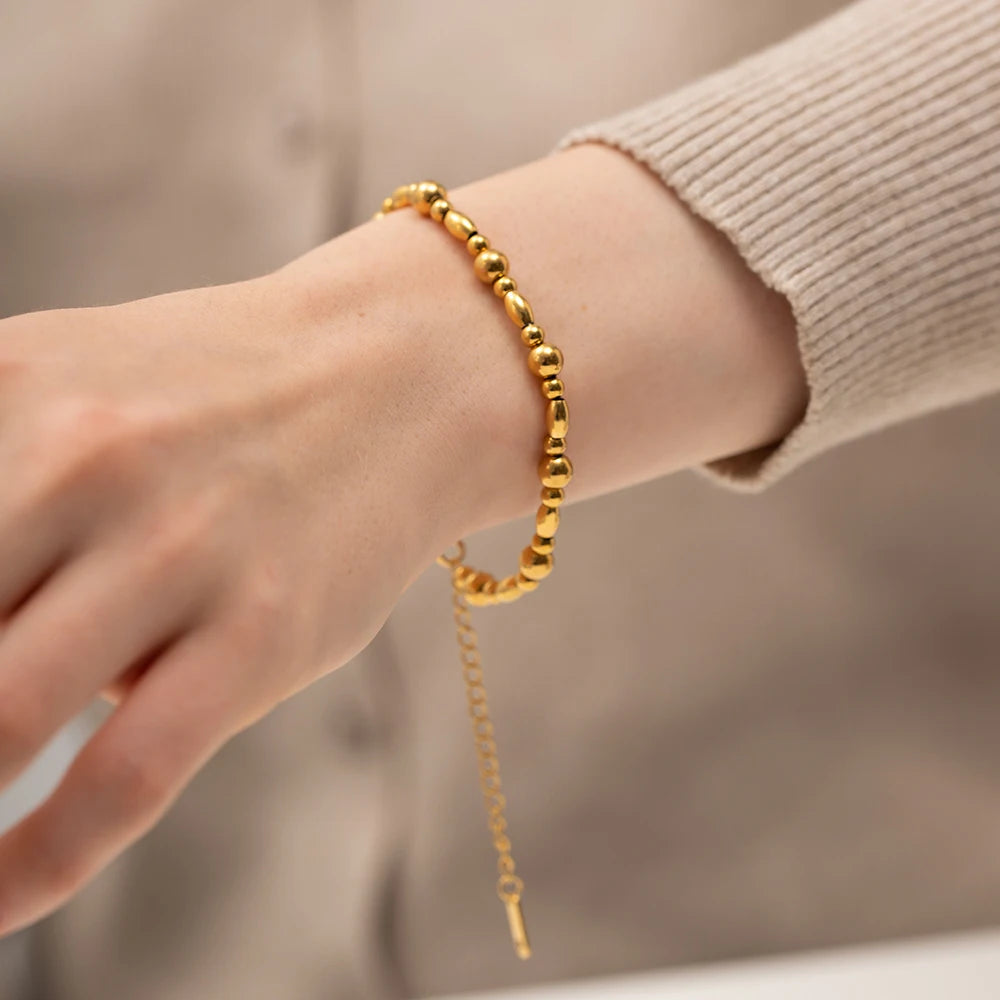 Various 18K Gold Plated Bead Bracelets