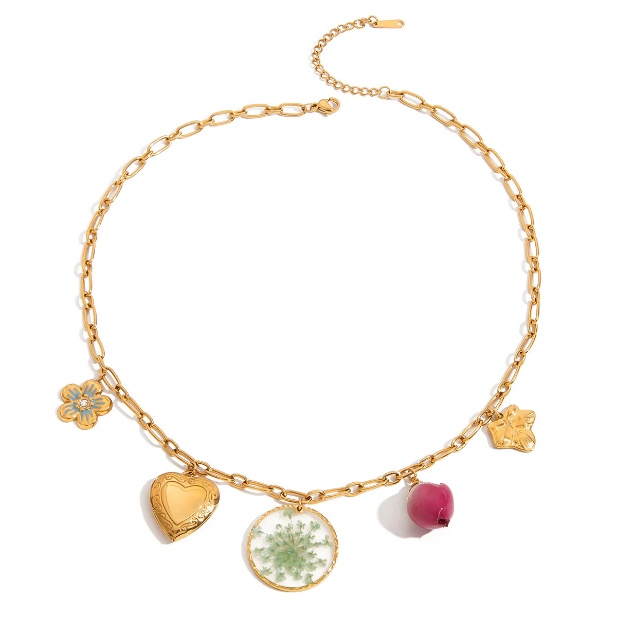 Summer Nature Charm Necklace