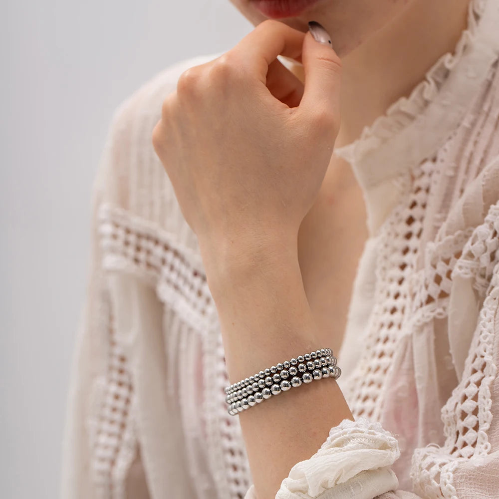 Stainless Steel Bead Bracelet