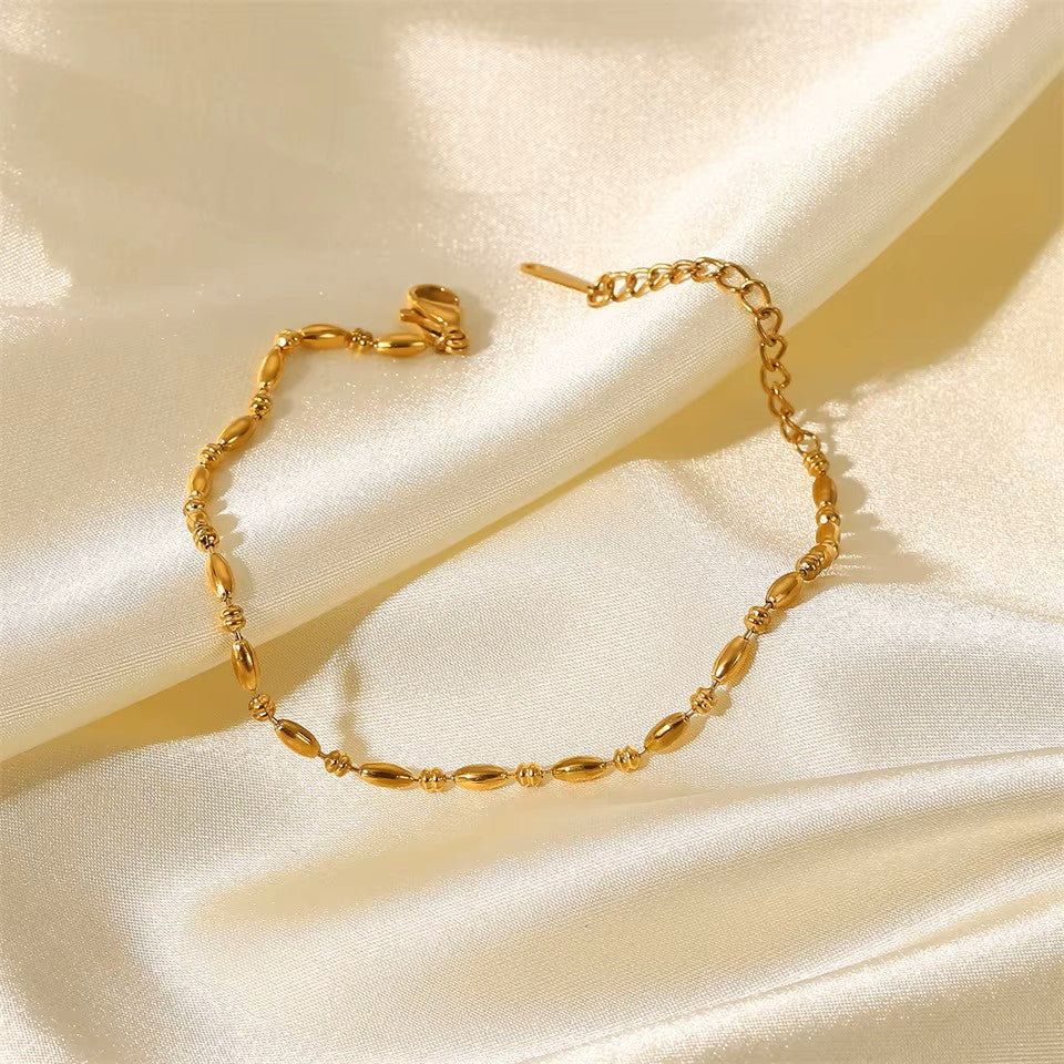 Minimalist Gold Beaded Bracelet