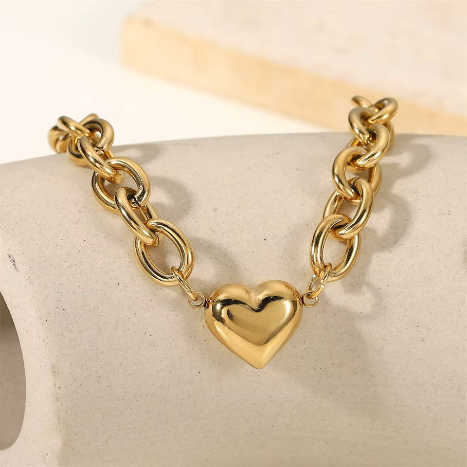 Trending Fashion Heart Chain Bracelet