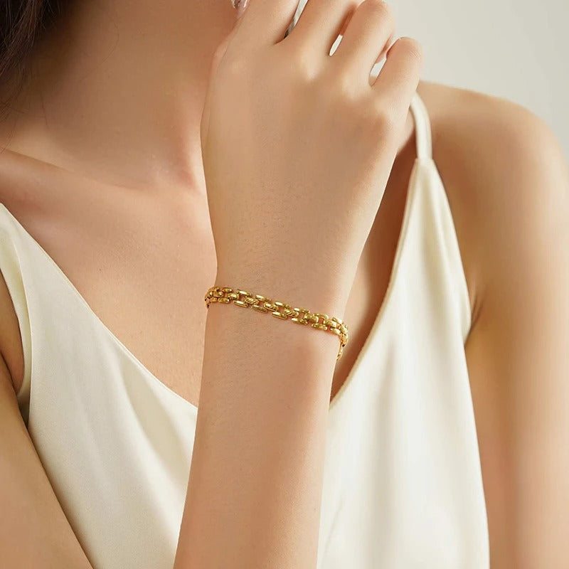 Metallic Link Chain Bracelet