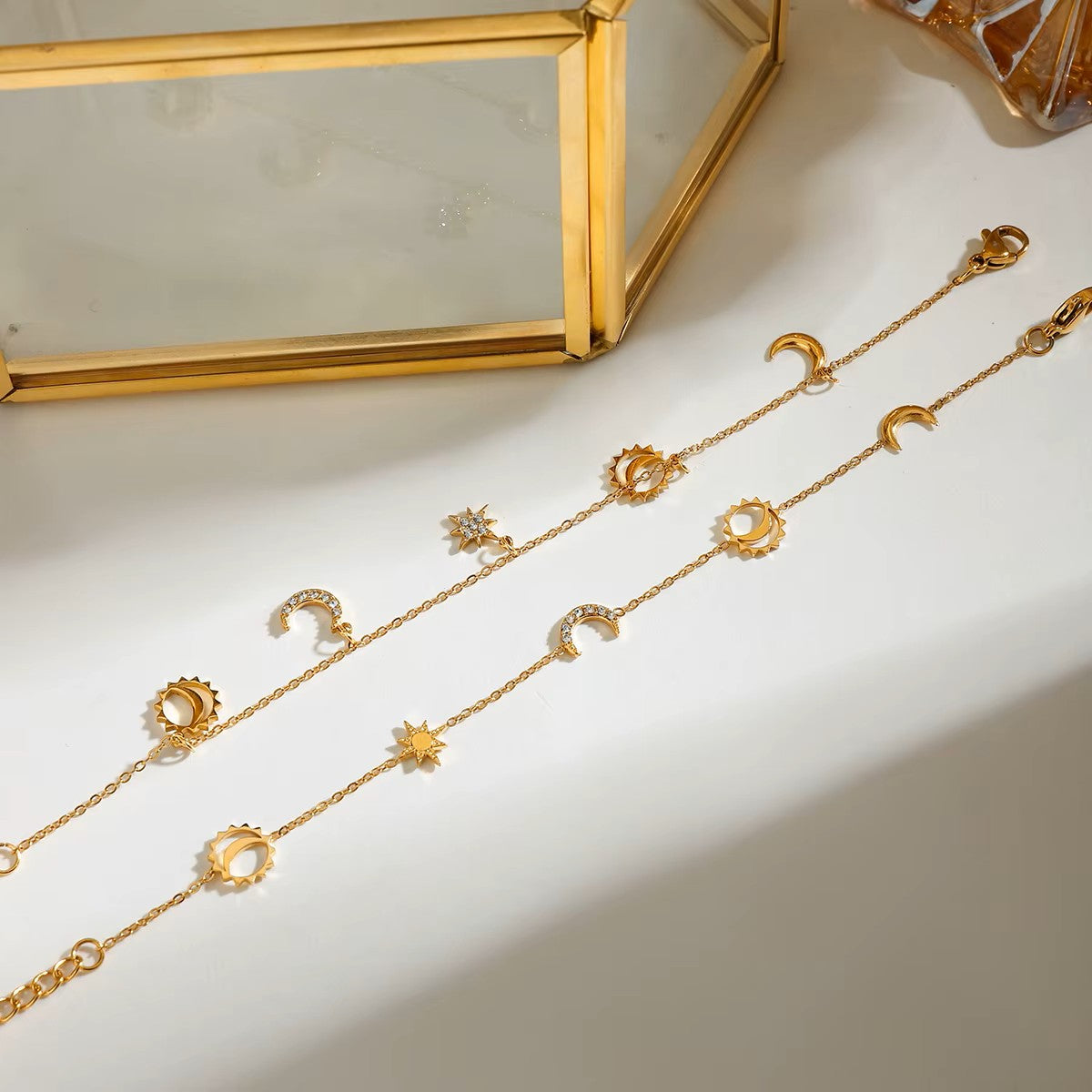 Star & Moon Charms Bracelet