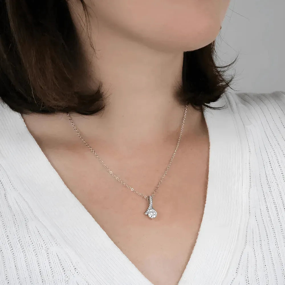 My Love - Everytime I see you, I Fall in Love All Over Again - Ribbon Necklace - Radiant Memories