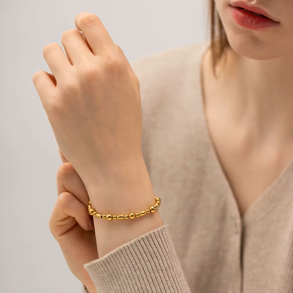 Various 18K Gold Plated Bead Bracelets