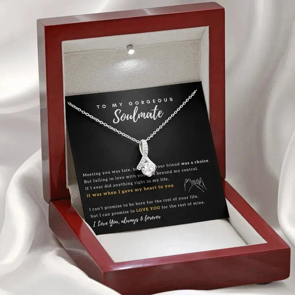Soulmate - Love at First Sight - Beautiful - Love Necklace - Radiant Memories