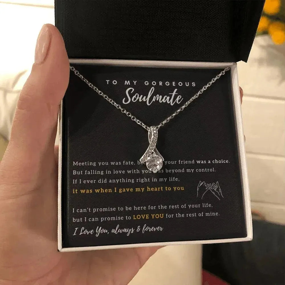 Soulmate - Love at First Sight - Beautiful - Love Necklace - Radiant Memories